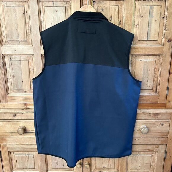 Men's Duluth Trading Company XXL Tall Blue Black Vest Pockets‎ Zipper Utility - Picture 9 of 12